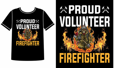 Proud volunteer t shirt design template