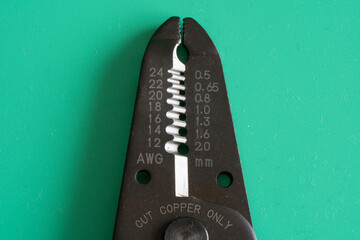 Close up of Wire stripper