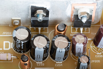 components mounted on printed circuit board
