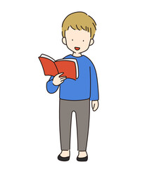 本を読む男の子