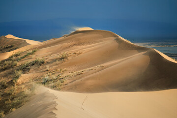 Singing Sand Dunes in Altyn Emel National Park Kazakhstan