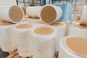 Non-woven fabric roll raw material in medical mask production factory