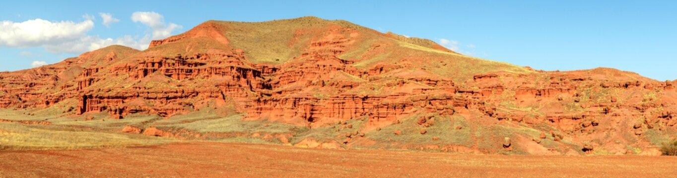red rocks and geological soil structure
