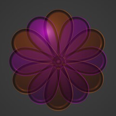 abstract background with flowers