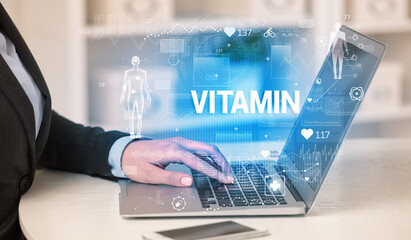 Doctor working a health check