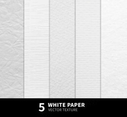 Watercolor paper texture. Vector white background.