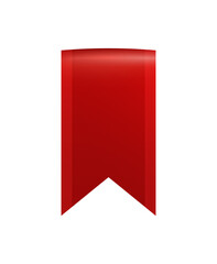 Red Ribbon Flag Composition