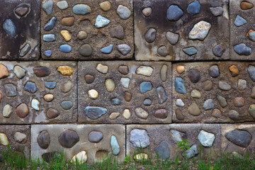 fieldstone wall concrete natural stone rock masonry stonewall background