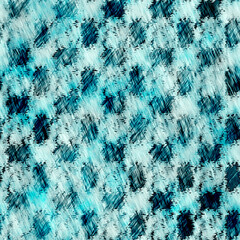Aegean Teal blue grunge dyed bleed wash mottled linen print pattern. Modern distressed textile effect background in nautical maritime style. Masculine tie dye worn home decor fashion streaked design