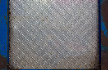 diamond metal plate background industrial strength metallic surface iron texture