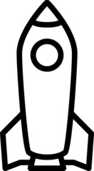 Rocket outline icon