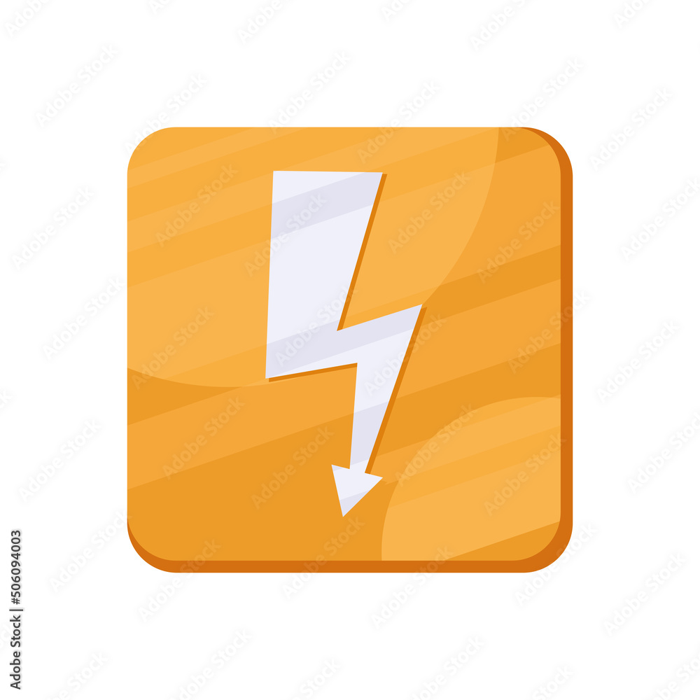 Poster ray arrow app button