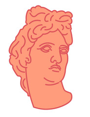 head of the person Apolo