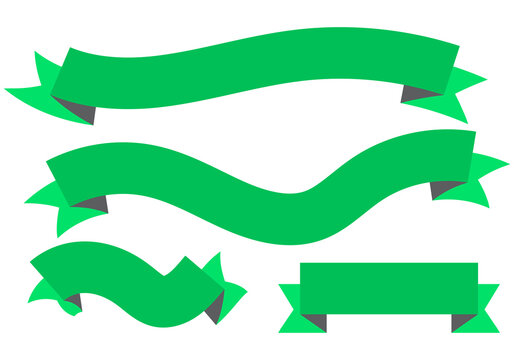 Icono de cinta verde vacía en fondo blanco.