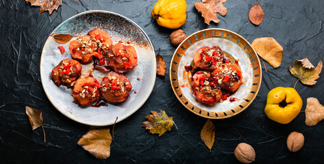 Sweet quince dessert