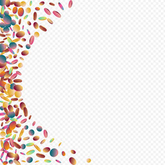 Multicolored Dust Festival Transparent