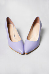 Woman shoes isolated on the white background