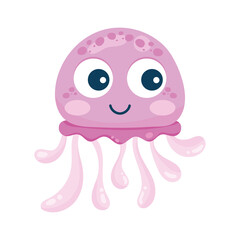 lilac jellyfish sealife creature