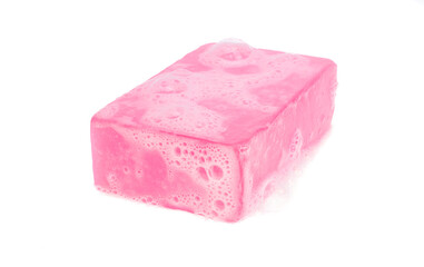 soap with foam isolated
