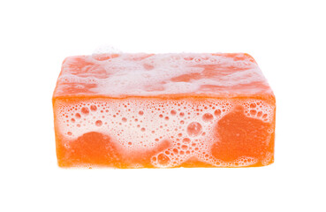soap with foam isolated