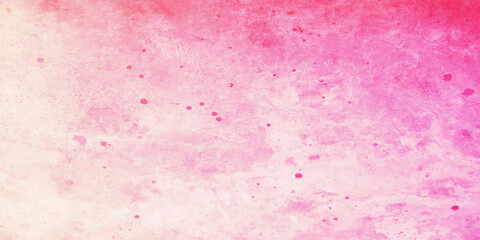 Abstract bright colorful Pink background with watercolor, Stylist painted watercolor background with watercolor splashes, Pink paper texture with space for your text, book cover, card and any design.