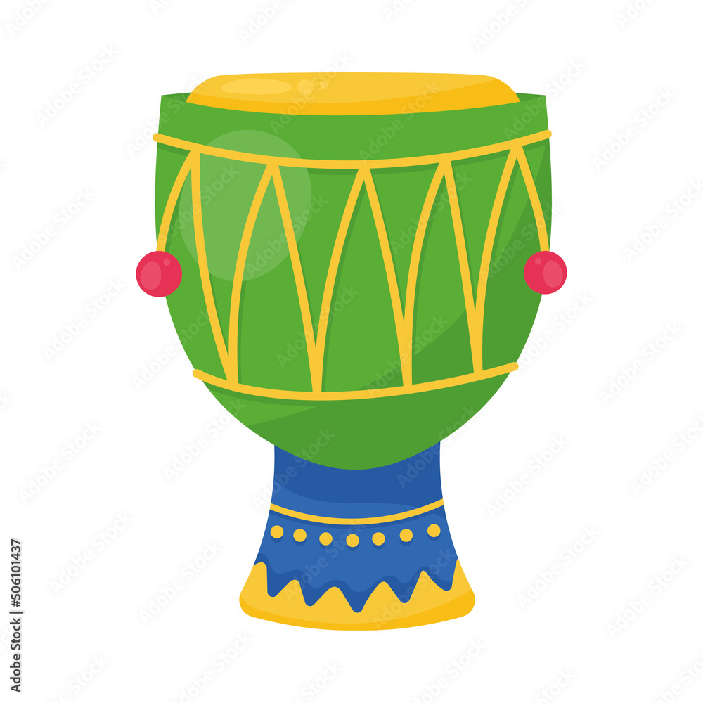 Wall mural tropical brazilian drum