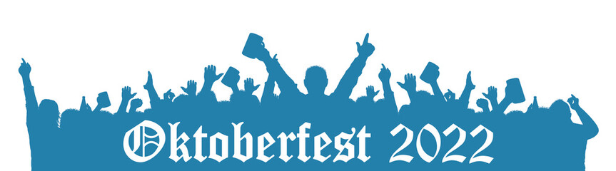 Fototapeta premium Illustration - Oktoberfest 2022 - München - Banner