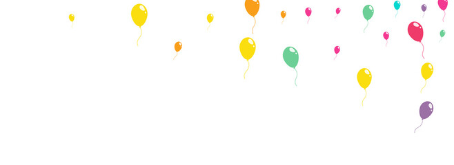 Color Surprise Ballon Vector Panoramic White © Natallia