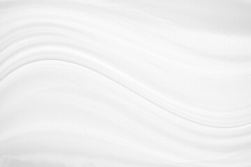 Textures Background Abstract white fabric background pattern with soft waves is suitable for a dress or suit where transparency and flow are required.