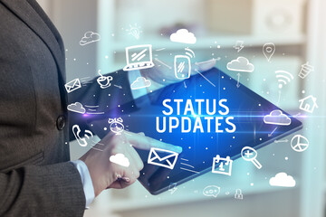 Close-up Of A Person Using Social Networking