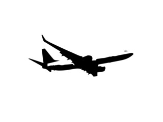 Plane icon isolated on white background aeroplane vector image,Airplane icon black silhouette vector image,Old airplane icon design template isolated vector image