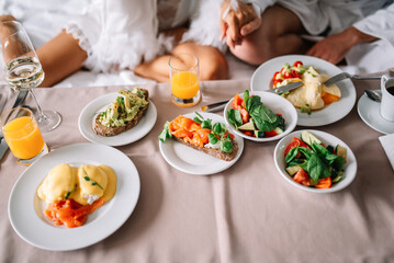 healthy and healthy breakfast at the hotel
