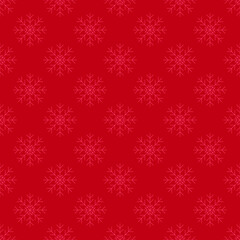 Naklejka na ściany i meble Winter snowflakes vector seamless pattern