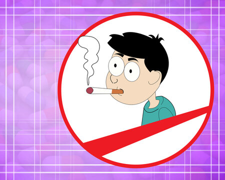 2d illustration smoking is injurious to health