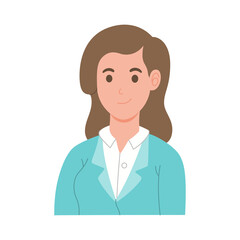 Professional manager flat character