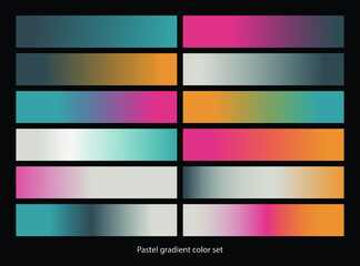 Fototapeta premium Pastel color set