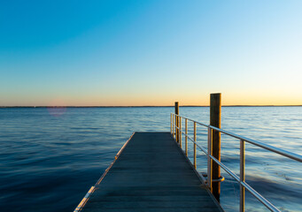 pier at sunset