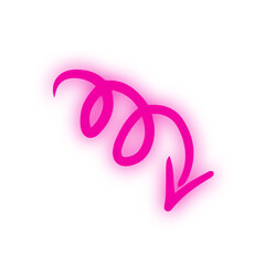 neon doodle arrow
