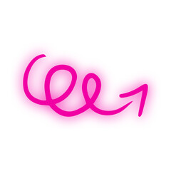 neon doodle arrow
