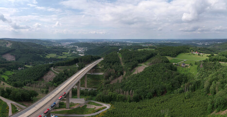 Talbrücke Brunsbecke A45 - Sauerlandlinie - Sperrung