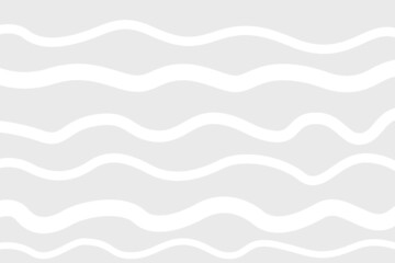 Waved wallpaper. Chaotic pattern. Abstract texture with lines. Background with stripes and waves. Print for banners, posters, flyers and textiles. Black and white illustration for design