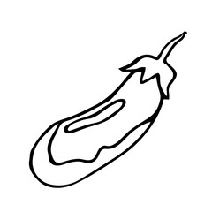 eggplant, doodle