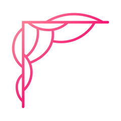 colorful abstract border corner
