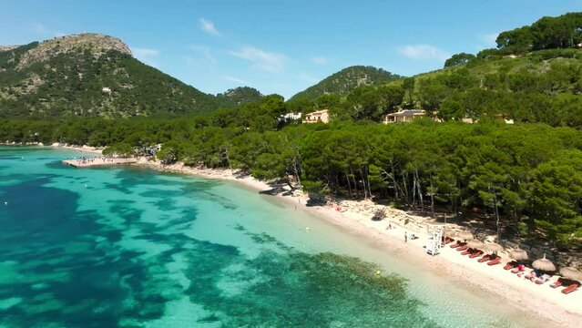 Playa de Formentor (Cala Pi de la Posada ), beautiful beach at Cap Formentor, Palma Mallorca, Spain
