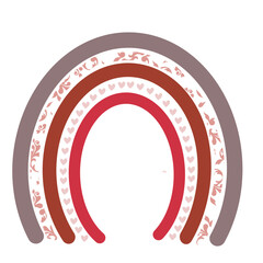 Pastel Boho Rainbow Sticker Style