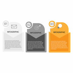 Timeline infographic design elements and number options. Business concept with 3 steps. Can be used for workflow layout, diagrams, annual reports, web design. Vector business template for presentation