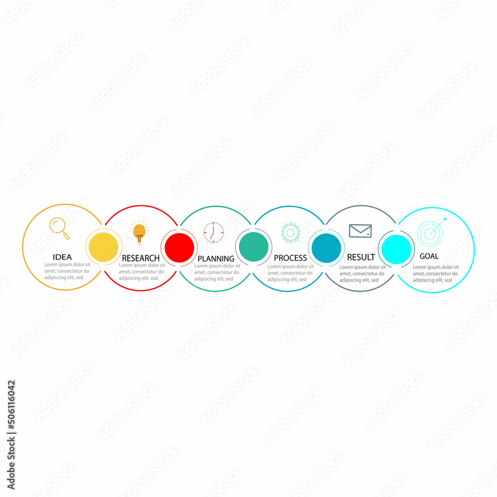 Wall mural business data visualization. timeline infographic icon designed for abstract background template