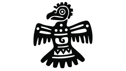 ancient mayan falcon art