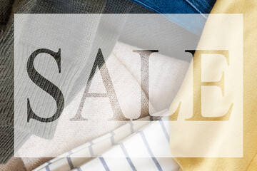 Banner for a visualization of a clothing sale.