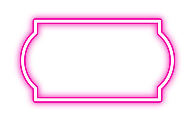 colorful neon rectangle frame
